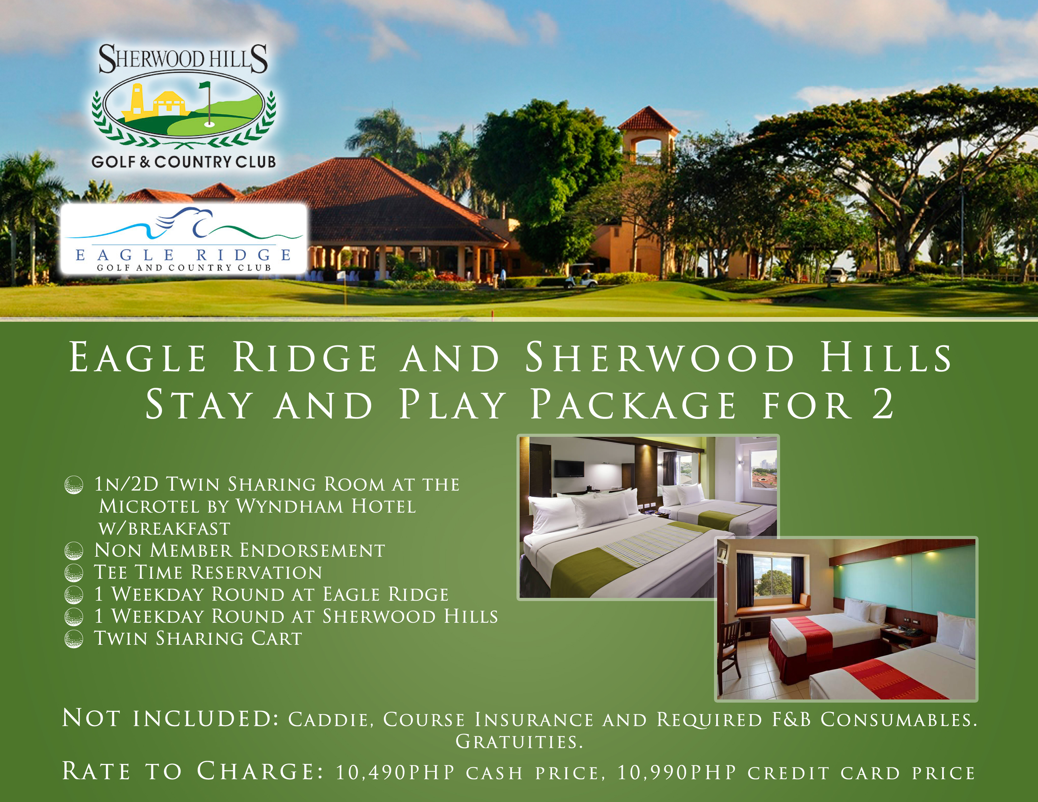 Offer #2 - Eagle Ridge and Sherwood Hills Stay and Play Package for 2